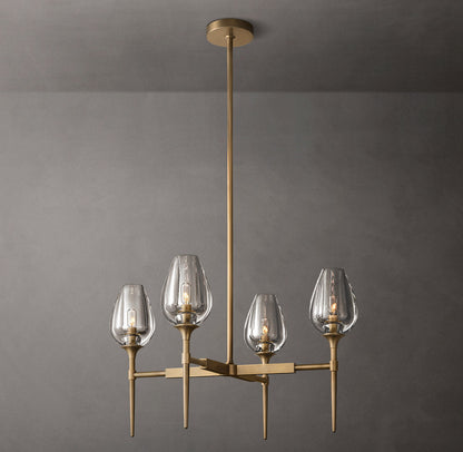 Tulips Circular Chandelier 27"