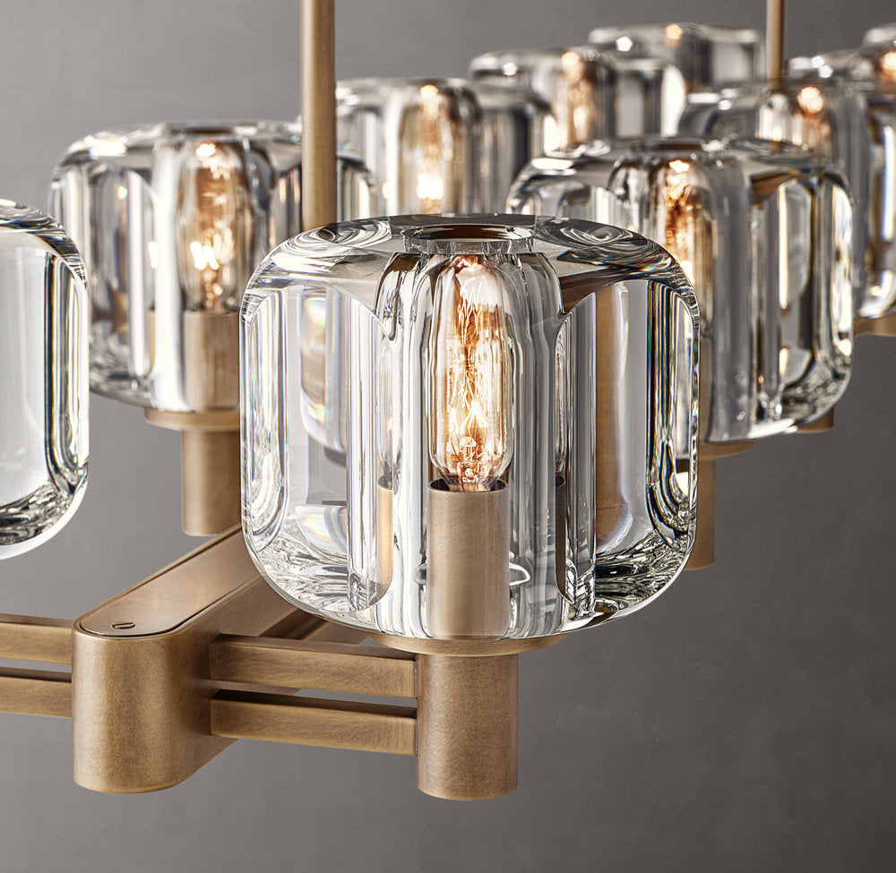 Demaret Dual Linear Chandelier 54"