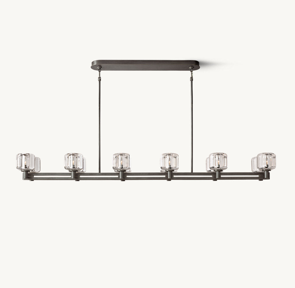 Demarett Dual Linear Chandelier 72"