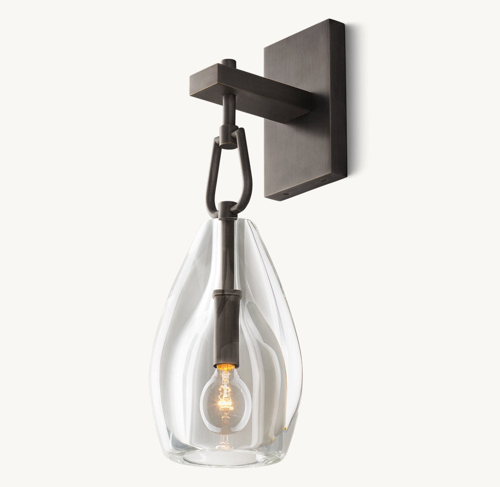 Botanical Fluted Wall Sconce