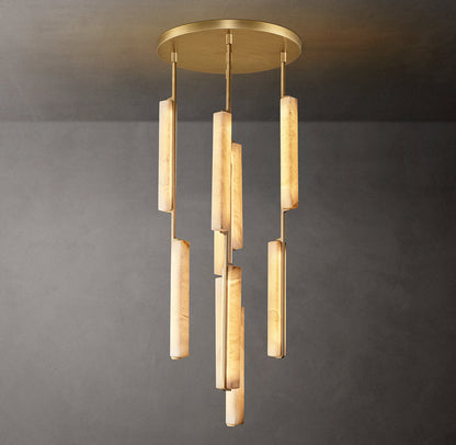 Audubon Alabaster Round Chandelier 24"