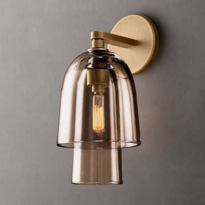 Bloms Amber Glass Wall Sconce