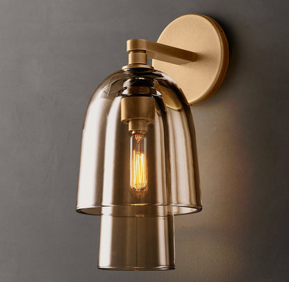 Bloms Amber Glass Wall Sconce