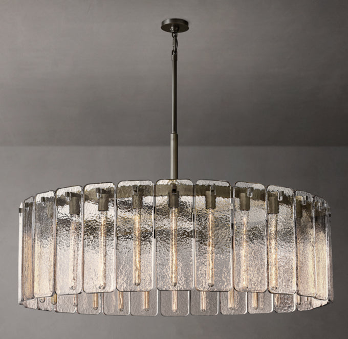 Calamette Circular Glass Chandelier 48"