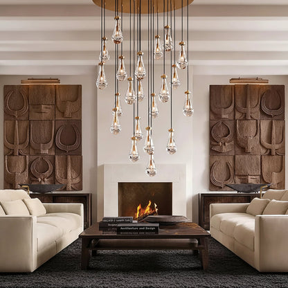 Raindrops Round Chandelier 60"