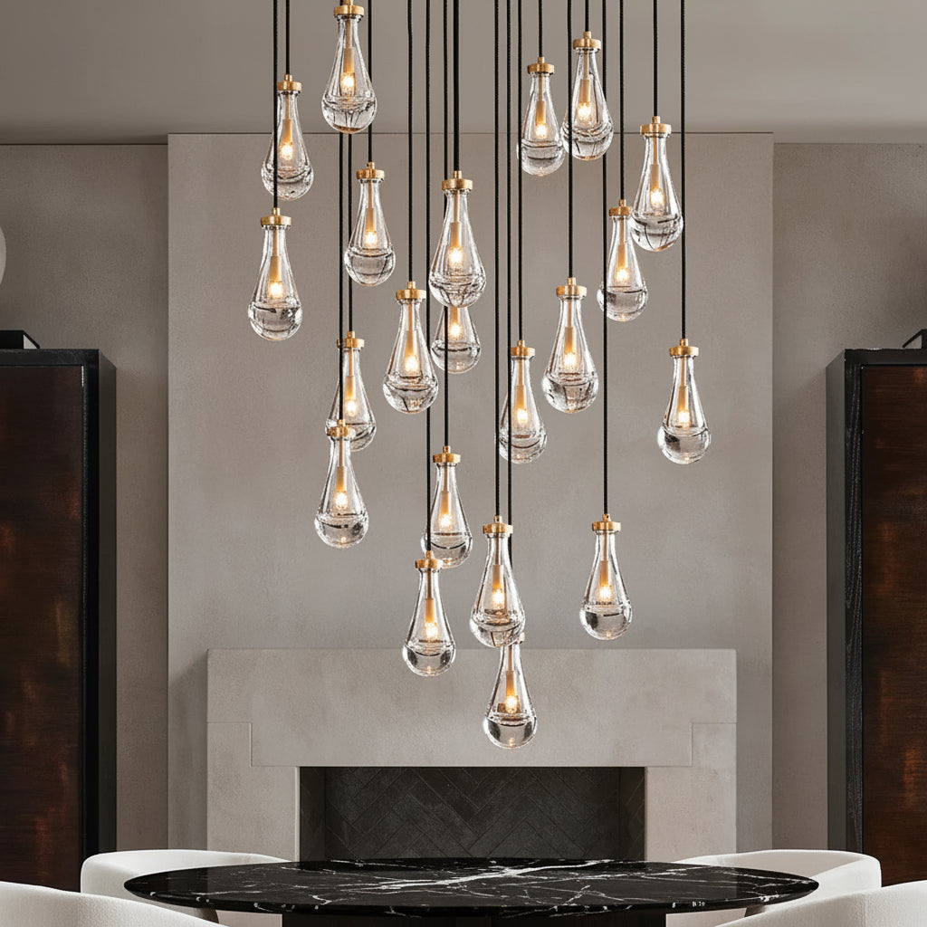 Raindrops Round Chandelier 60"