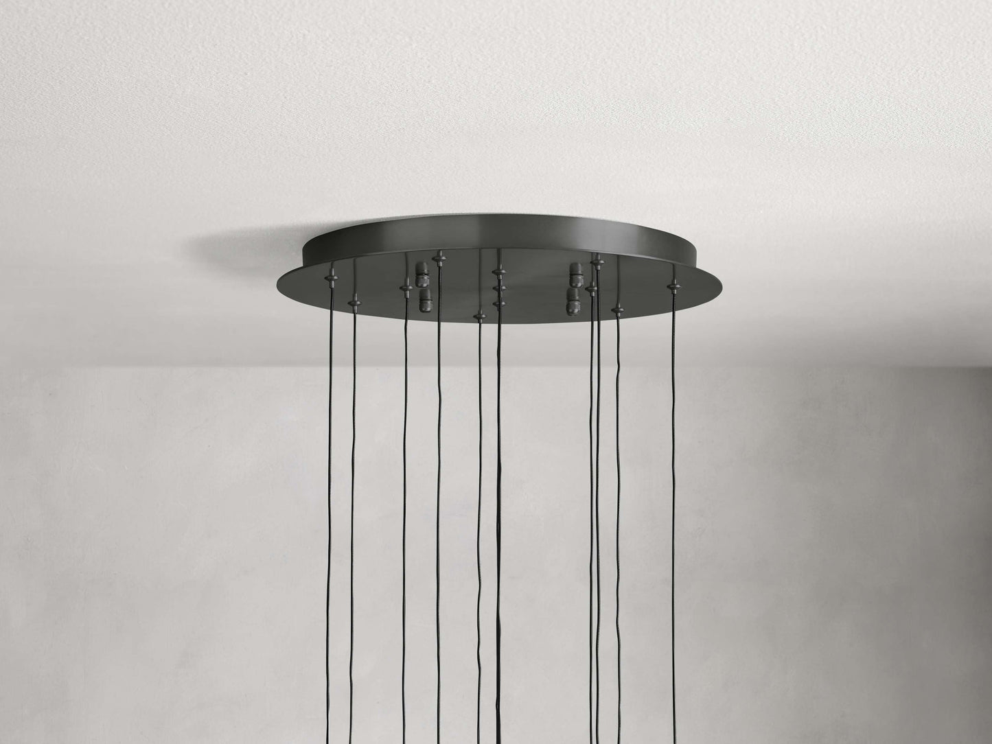 Rainfall Seeded Glass LED Chandelier