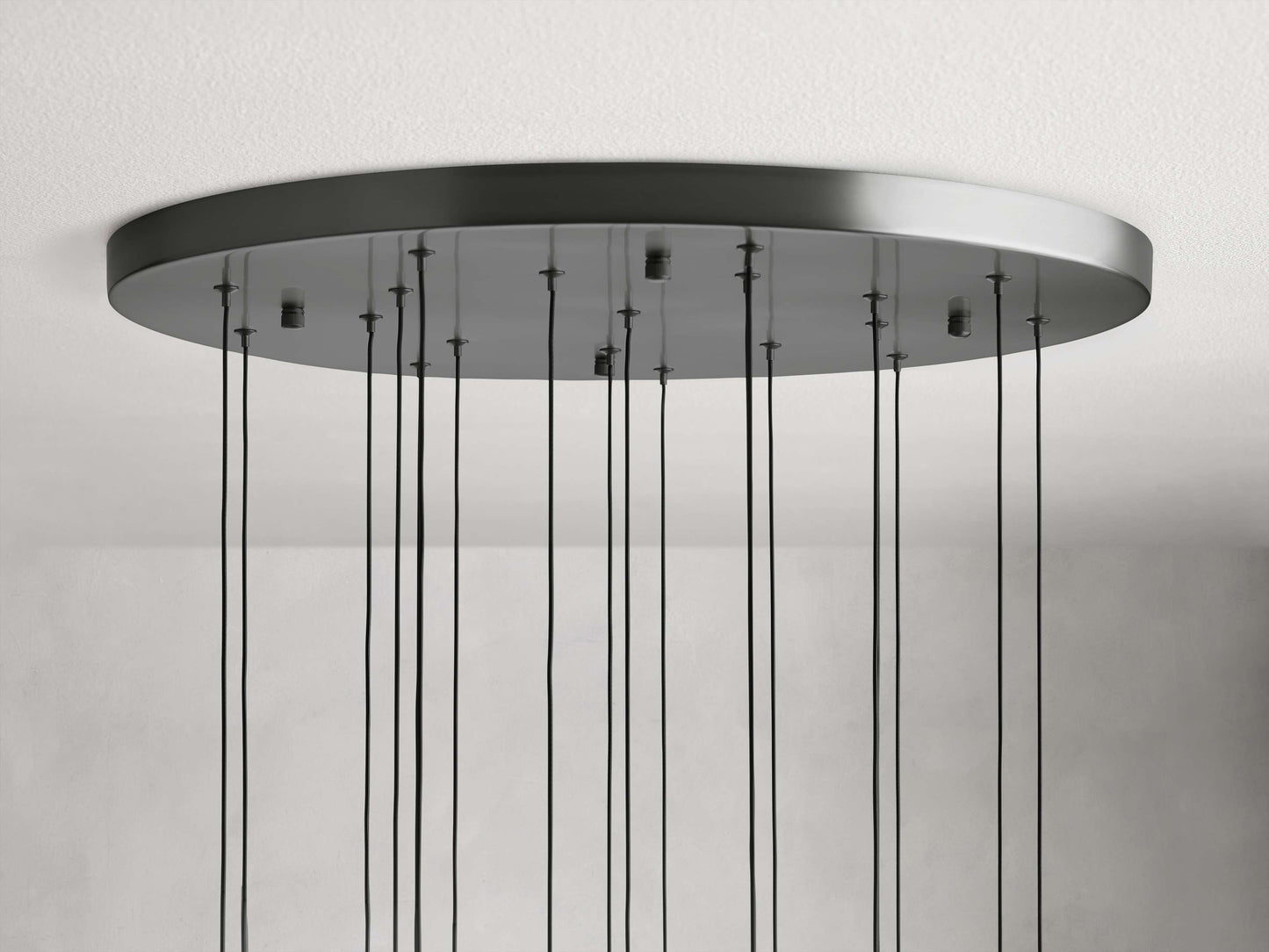 Rainfall Seeded Glass LED Chandelier