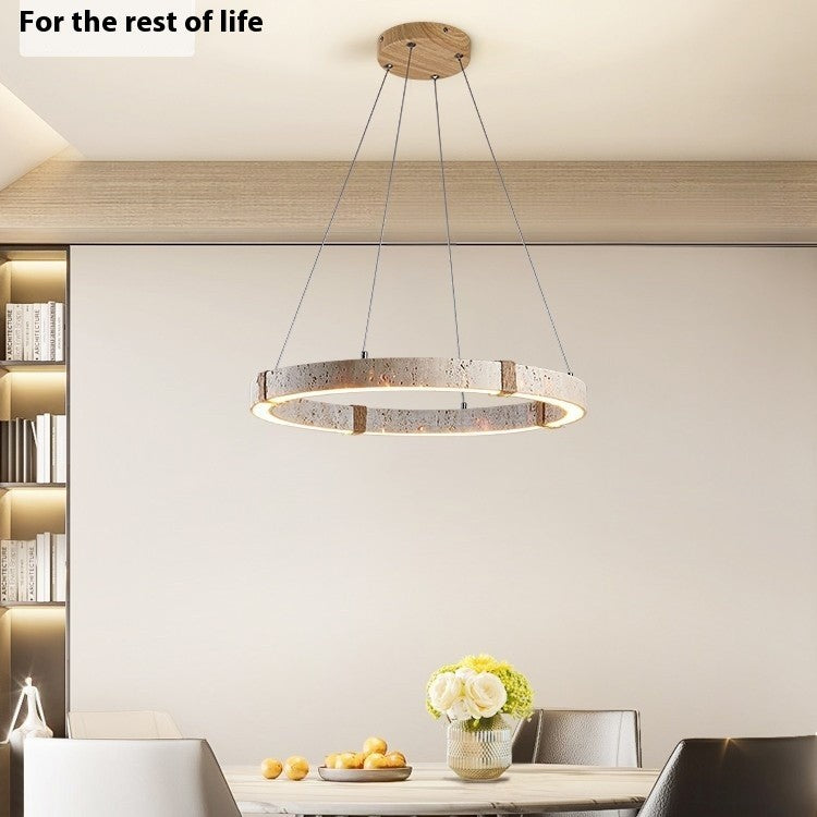 Retro Silent Wind Wooden Chandelier