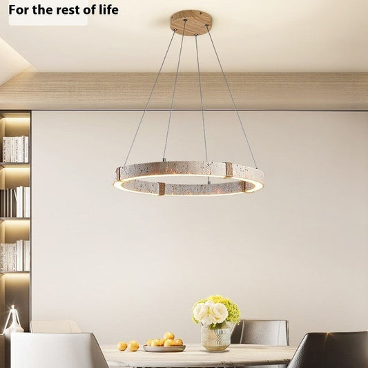 Retro Silent Wind Wooden Chandelier