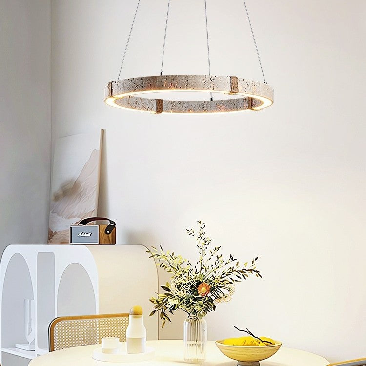 Retro Silent Wind Wooden Chandelier