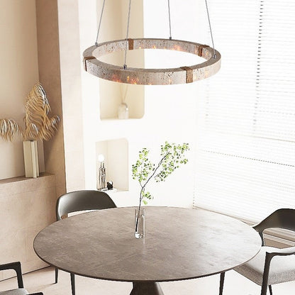 Retro Silent Wind Wooden Chandelier