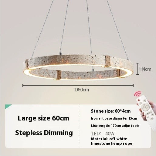 Retro Silent Wind Wooden Chandelier