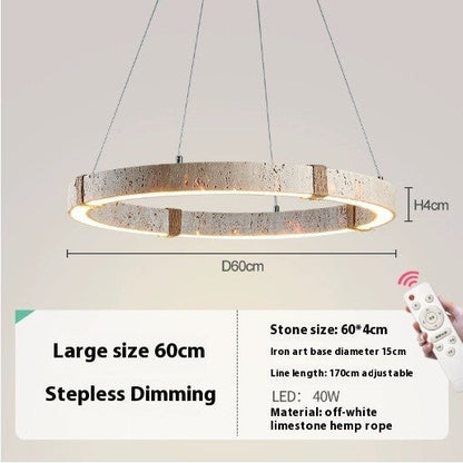 Retro Silent Wind Wooden Chandelier
