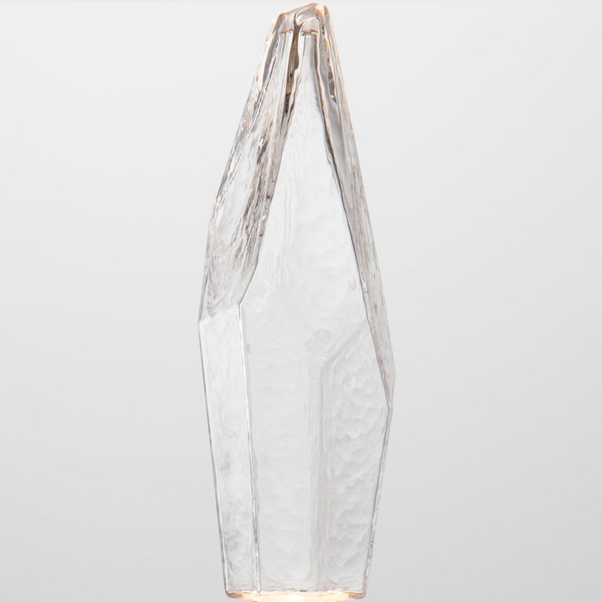 Rock Crystal 26" Wide 8 Light Hand Blown Glass Linear LED Pendant