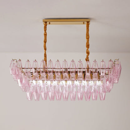 Rosaline Prism Tiered Crystal Chandelier