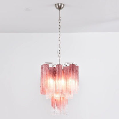 Rosata Murano Pink Glass Chandelier