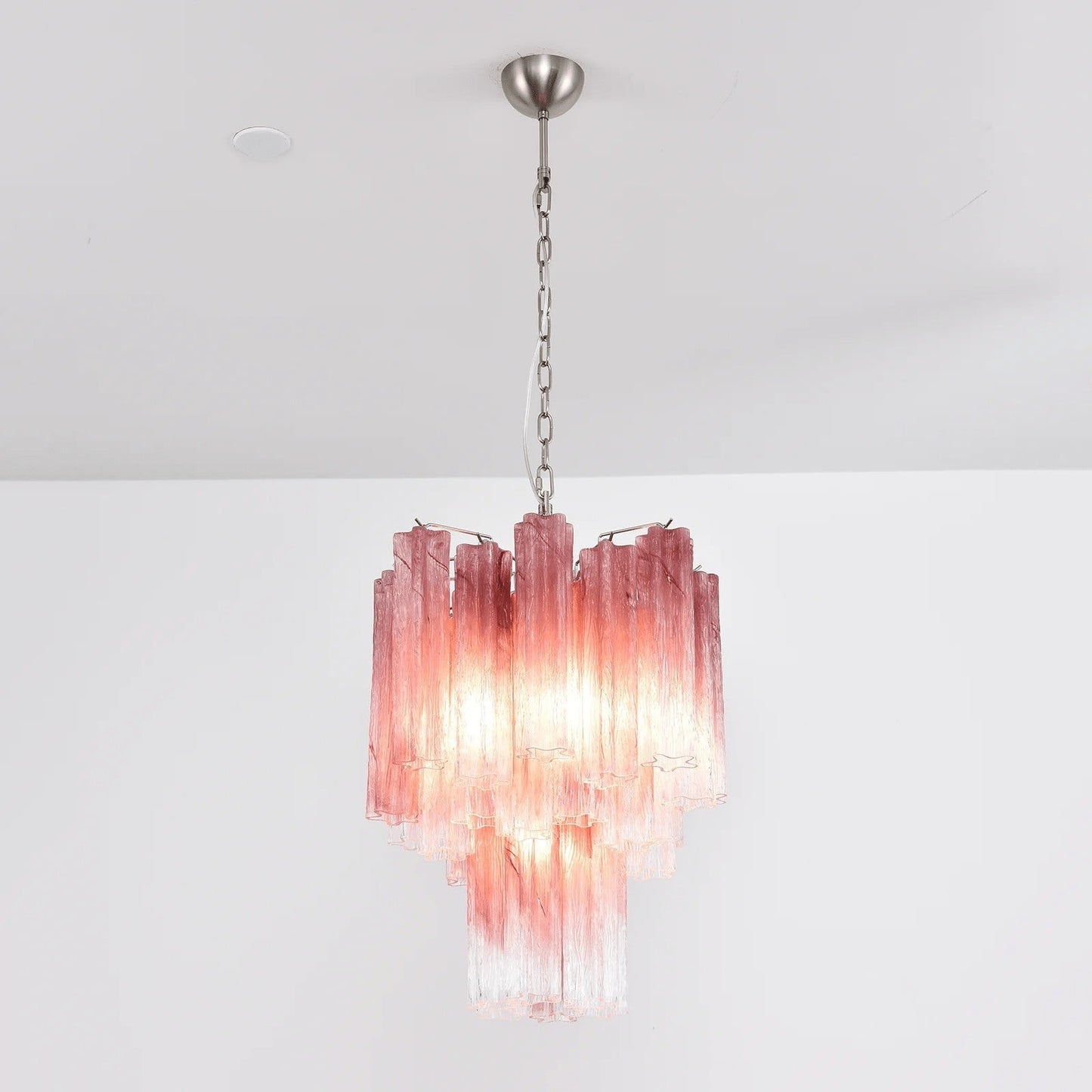 Rosata Murano Pink Glass Chandelier