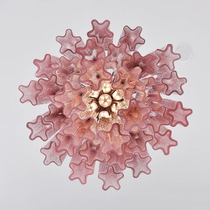Rosata Murano Pink Glass Chandelier