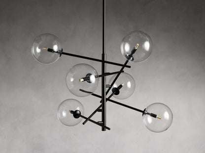 Roselyn Glass Globe Branch Chandelier