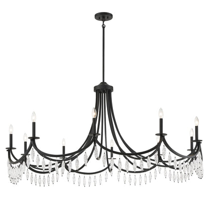 Savoy House Kameron 10 Light 60" Wide Crystal Chandelier