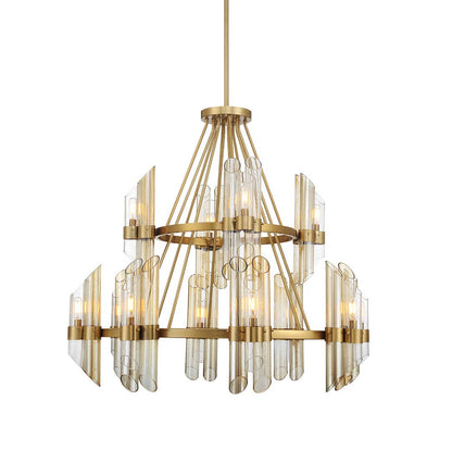 Biltmore 12 Light 38" Wide Pillar Candle Ring Chandelier