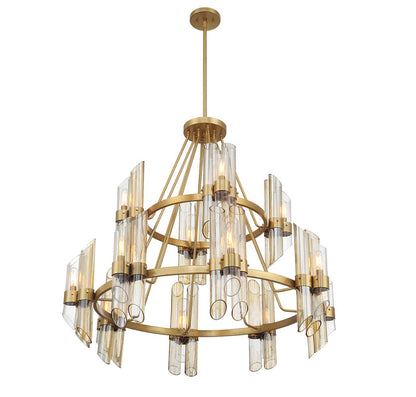 Biltmore 12 Light 38" Wide Pillar Candle Ring Chandelier