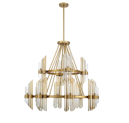 Biltmore 12 Light 38" Wide Pillar Candle Ring Chandelier