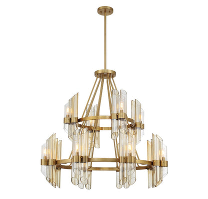 Biltmore 12 Light 38" Wide Pillar Candle Ring Chandelier
