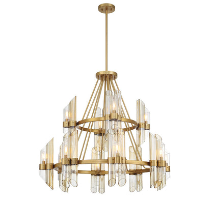 Biltmore 12 Light 38" Wide Pillar Candle Ring Chandelier