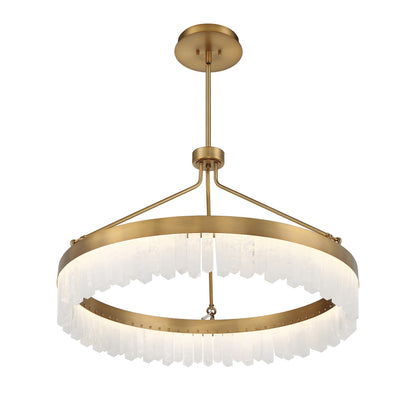 Savoy House Landon 34" Wide LED Crystal Ring Chandelier