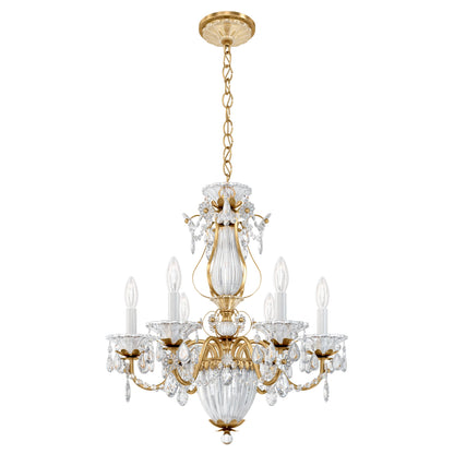 Bagatelle 6 Light 21" Wide Crystal Empire Chandelier