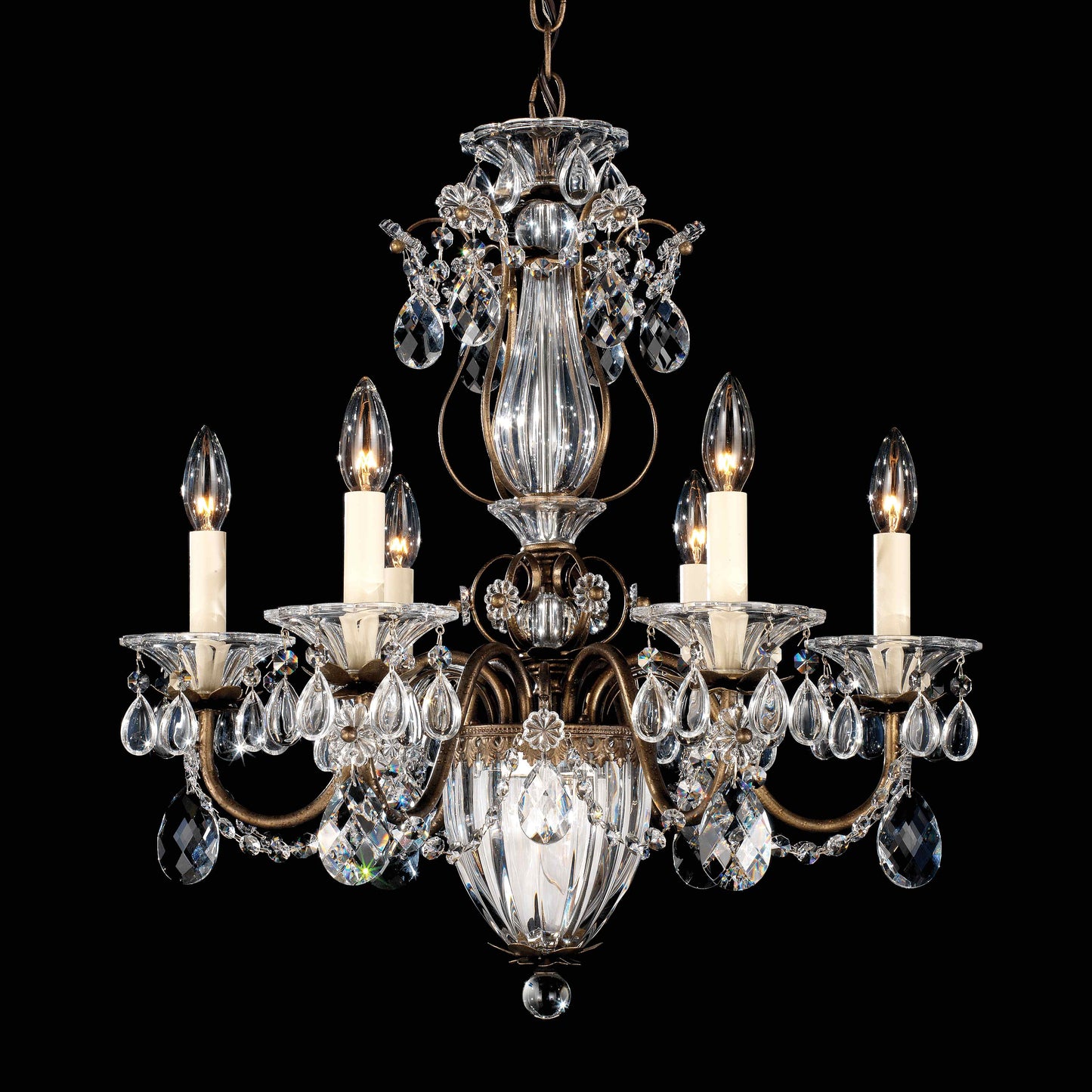 Bagatelle 7 Light 21" Wide Crystal Chandelier with Clear Swarovski Crystals