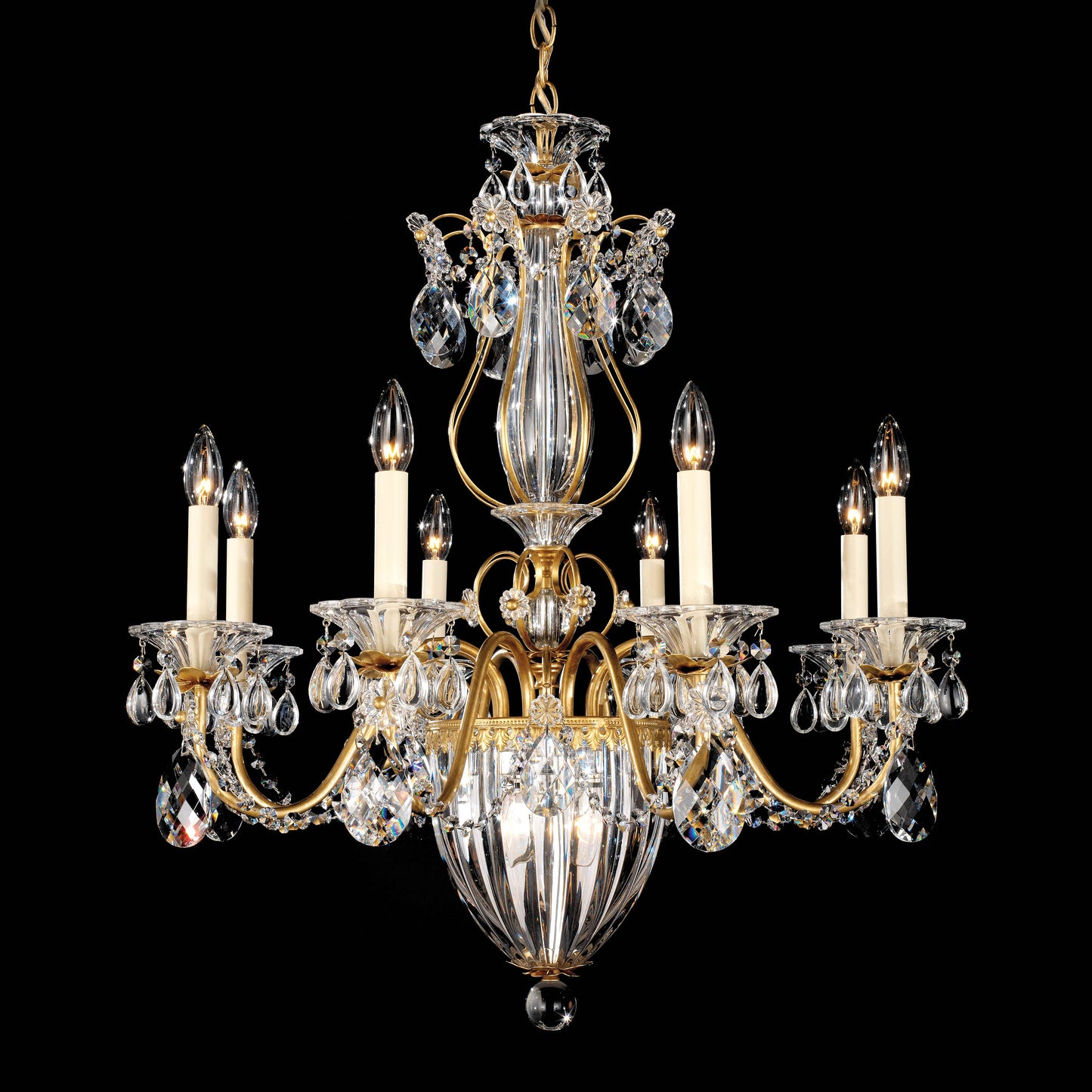 Bagatelle 8 Light 27" Wide Crystal Empire Chandelier with Swarovski Crystals