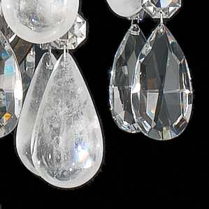Renaissance Rock Crystal 6 Light 20" Wide Semi-Flush Waterfall Ceiling Fixture