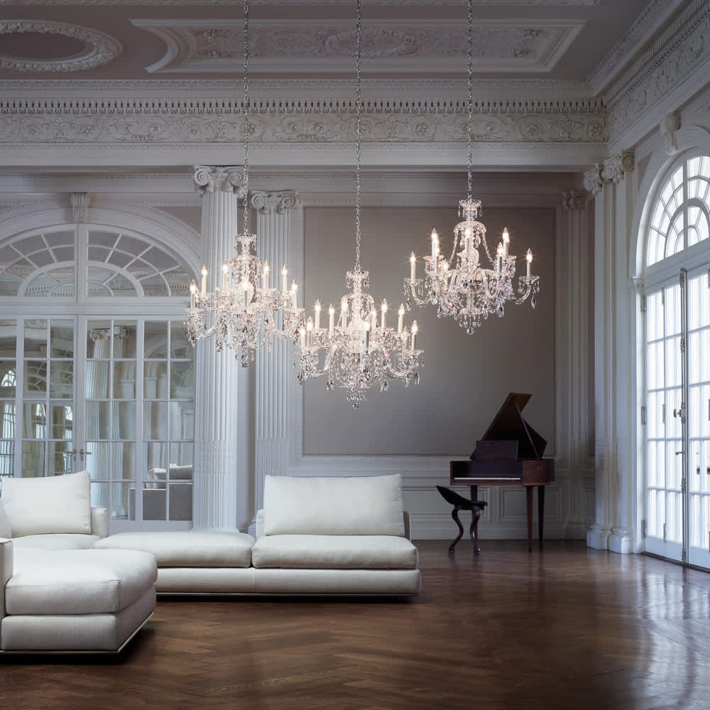 Sterling 45 Light 60" Wide Crystal Chandelier with Clear Swarovski Crystals
