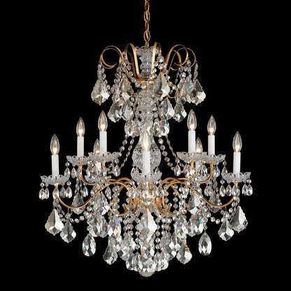 New Orleans 10 Light 28" Wide Crystal Chandelier with Heritage Crystals