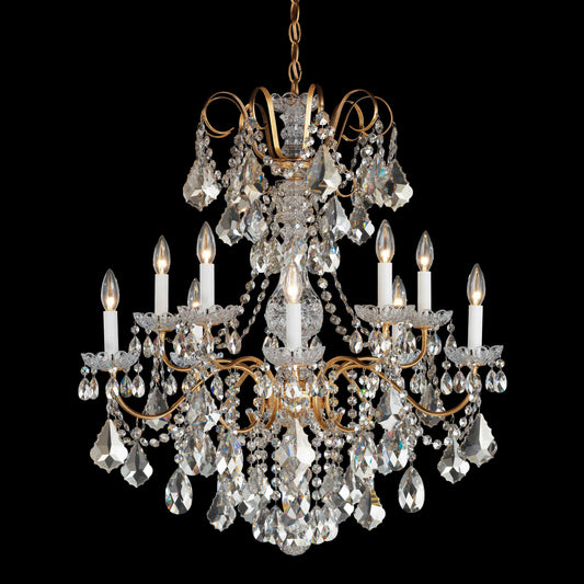 New Orleans 10 Light 28" Wide Crystal Chandelier with Heritage Crystals