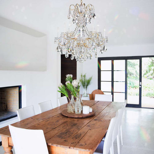 New Orleans 10 Light 28" Wide Crystal Chandelier with Heritage Crystals