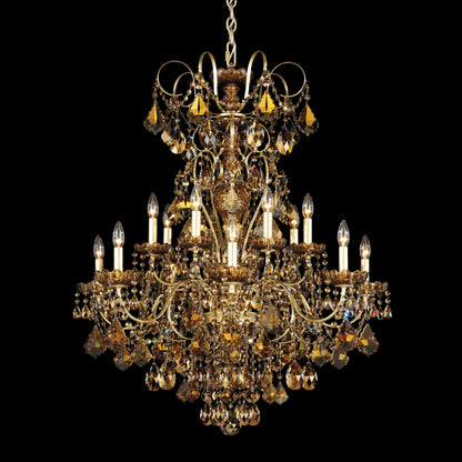 New Orleans 14 Light 32" Wide Crystal Chandelier with Heritage Crystals