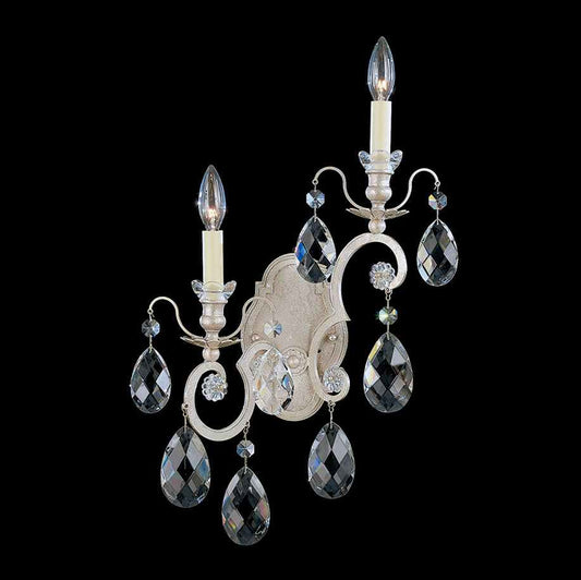 Renaissance 2 Light 23" Tall Wall Sconce with Clear Swarovski Crystals