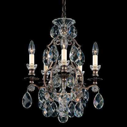 Renaissance 5 Light 15" Wide Crystal Chandelier with Swarovski Crystals