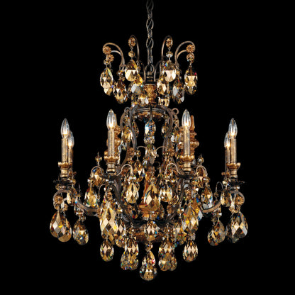 Renaissance 8 Light 27" Wide Crystal Chandelier with Swarovski Crystals