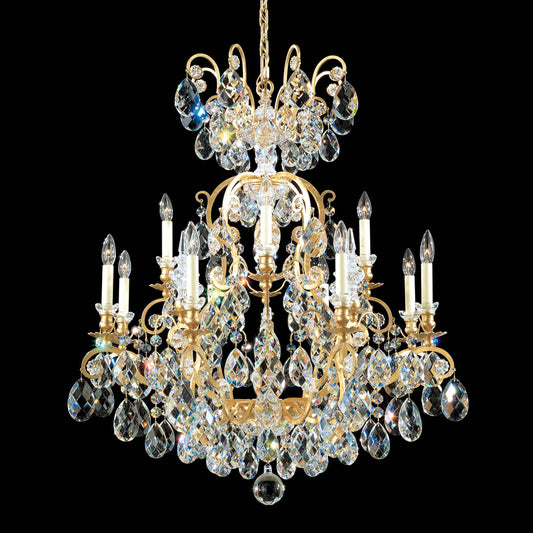 Renaissance 12 Light 32" Wide Crystal Chandelier