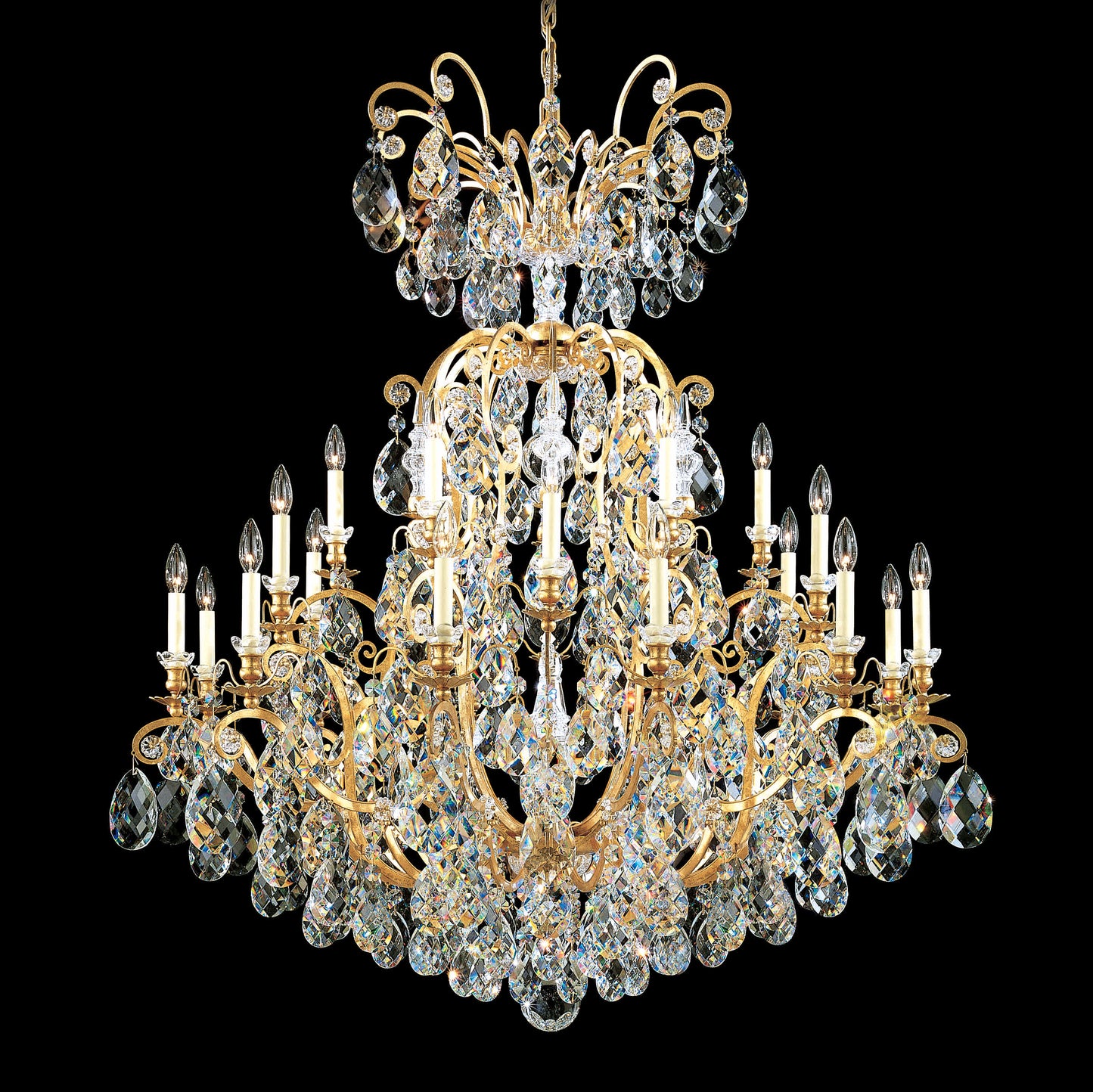 Renaissance 24 Light 45" Wide Crystal Chandelier with Swarovski Crystals