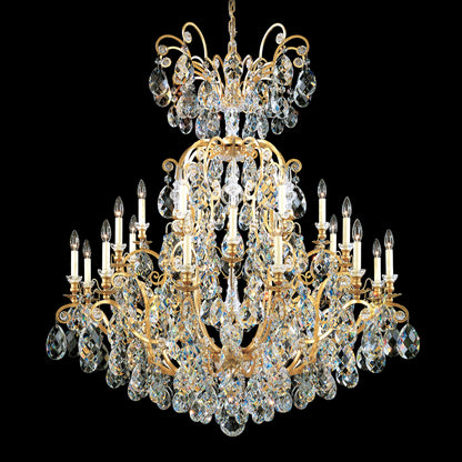 Renaissance 24 Light 45" Wide Crystal Chandelier with Swarovski Crystals