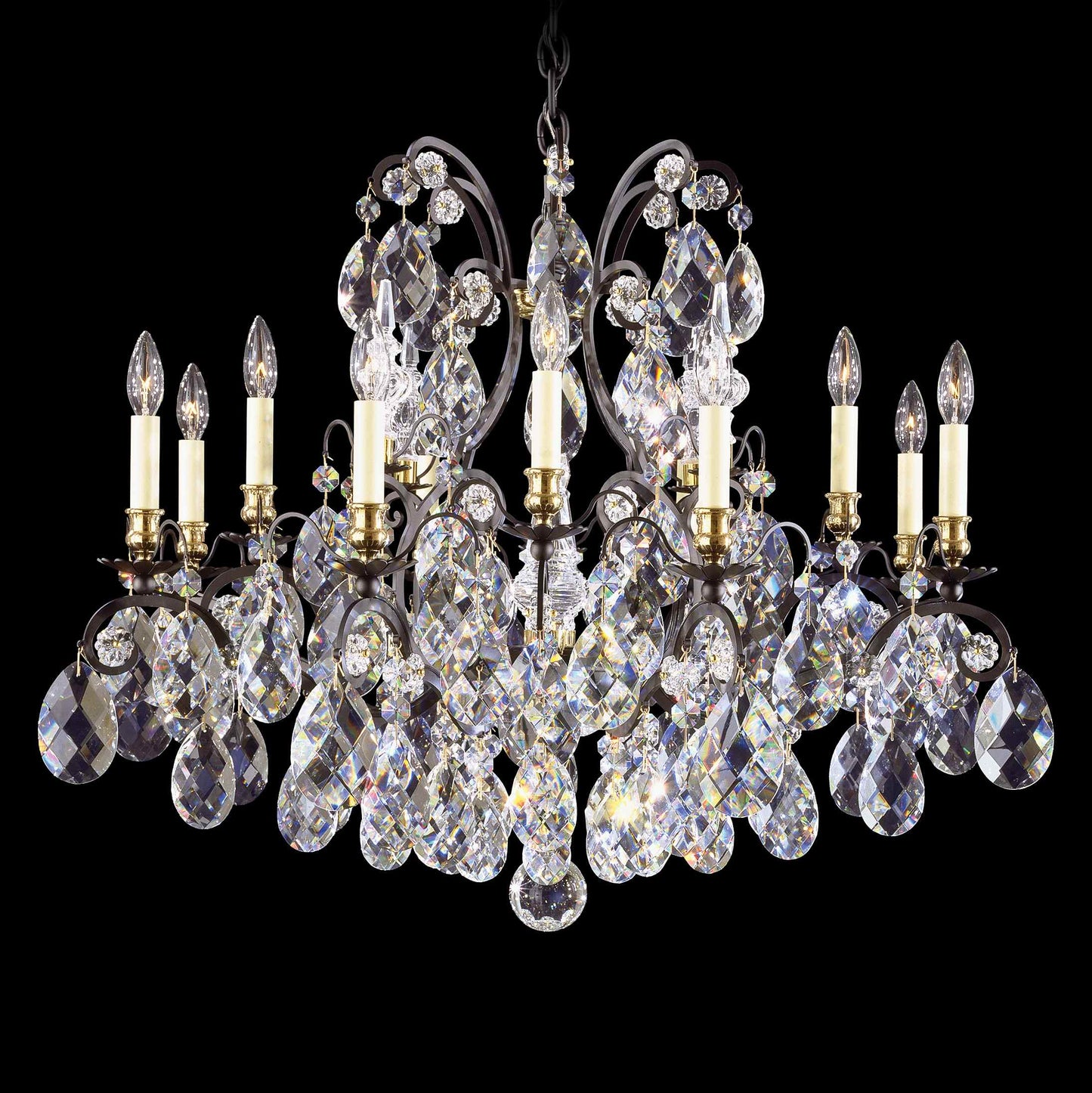 Renaissance 12 Light 33" Wide Crystal Chandelier