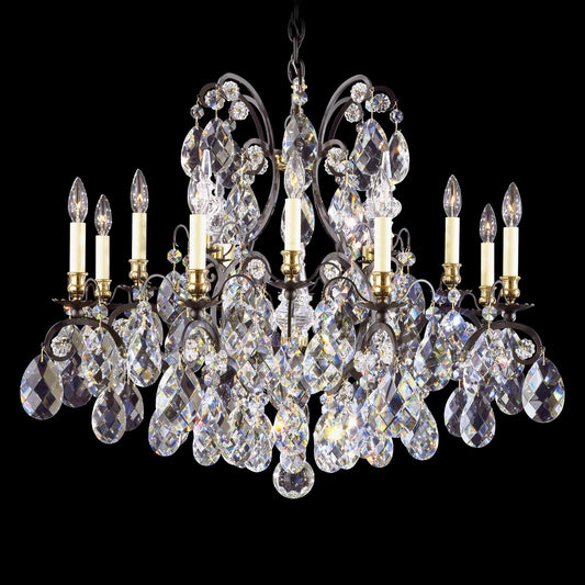Renaissance 12 Light 33" Wide Crystal Chandelier with Swarovski Crystals