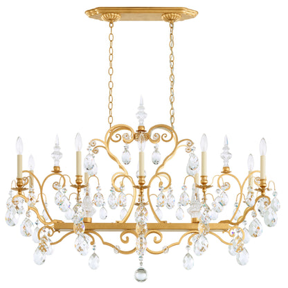Renaissance 12 Light 46" Wide Crystal Chandelier with Clear Swarovski Crystals
