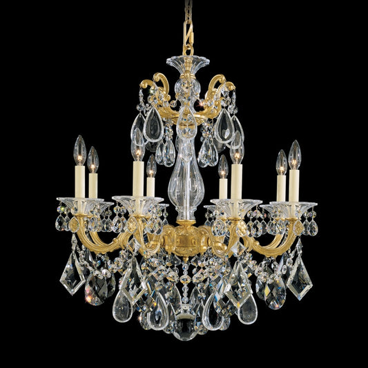 Schonbek La Scala 8 Light 25" Wide Crystal Chandelier